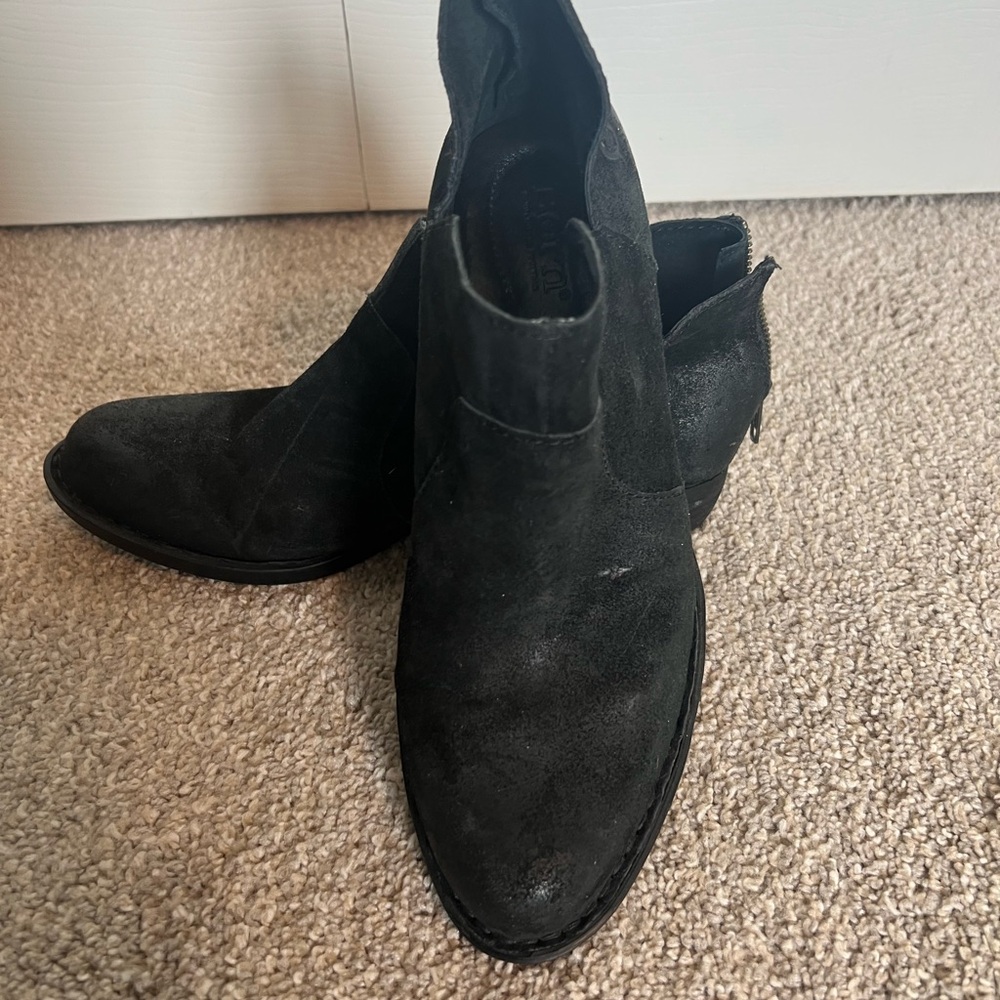 Women’s Black Suede Ankle Boots